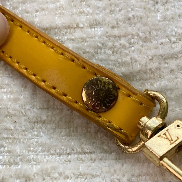 Vintage Louis Vuitton Yellow Epi Leather Pochette Clutch Bag - Picture 6 of 15